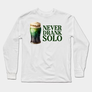 NEVER DRANK SOLO: THIS STOUT STARTS THE CRAIC Long Sleeve T-Shirt